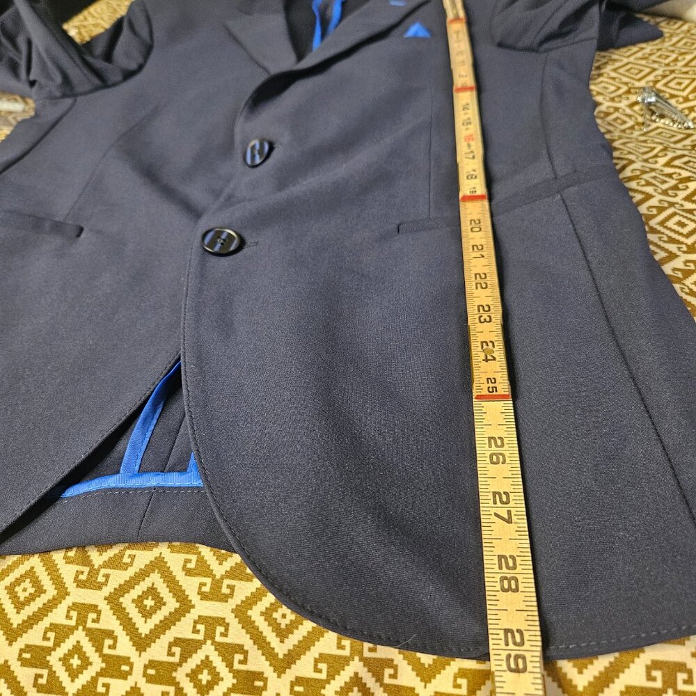 Twillory Blazer Men's 38R Navy Blue Sport Coat Jacket Performance Stretch Preppy - Picture 13 of 15